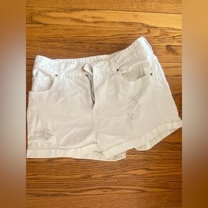 Pacsun White Mom Short